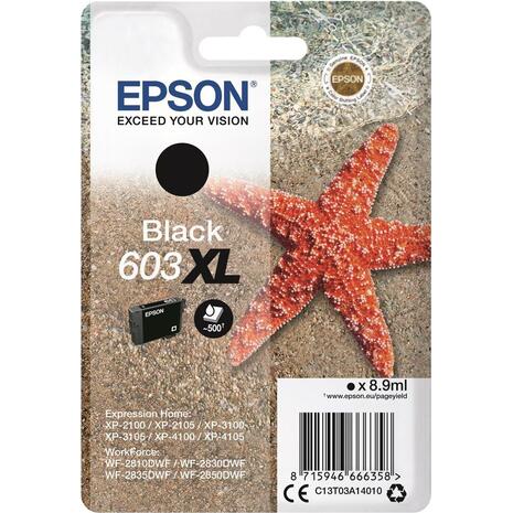 Μελάνι Εκτυπωτή Epson 603XL Black 8.9ml C13T03A140